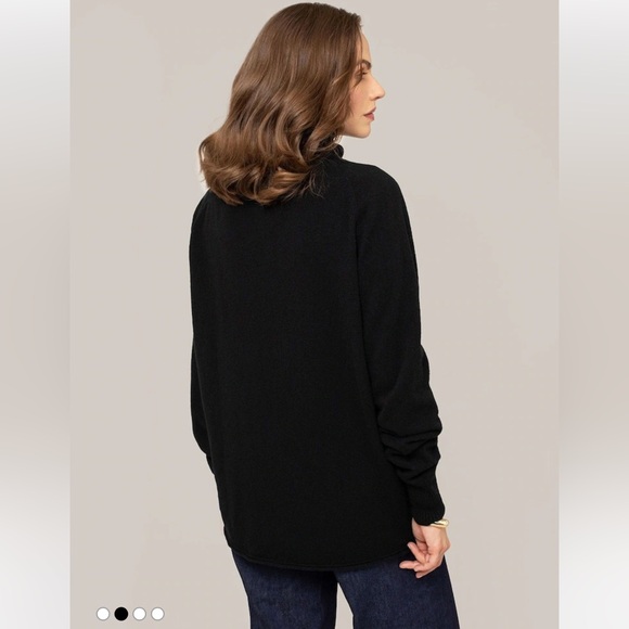Celtic & Co. Womens Geelong Slouch Roll Neck Jumper Lambswool Small Black - Picture 5 of 13